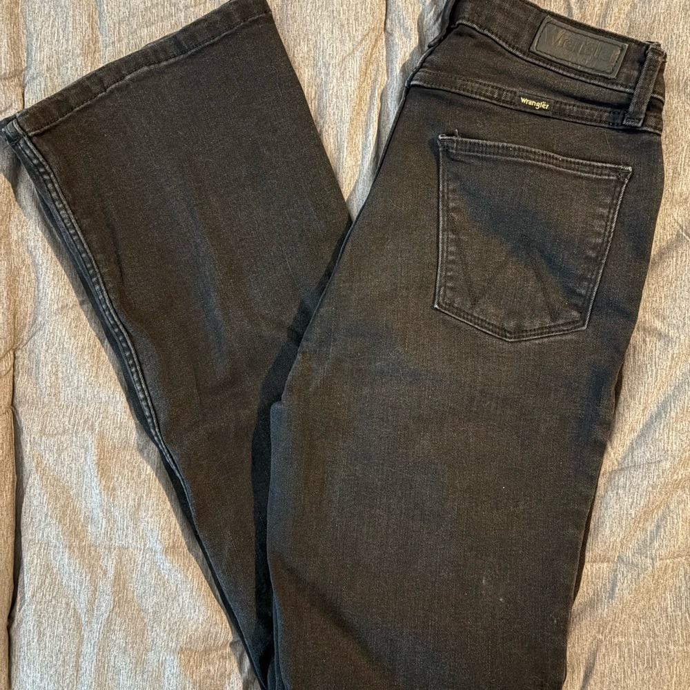 Wrangler Black Boot Cut Jeans Classic Style